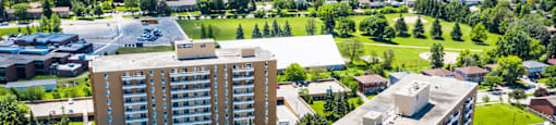 Capitol Hill in Kitchener, ON exterior drone view of property