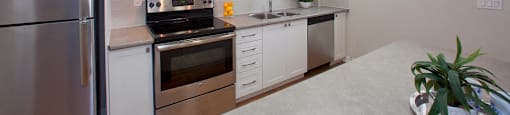 Carriage Hill in Oshawa, ON kitchen includes stainless steel appliances