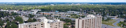 Highpoint Kitchener drone image of exterior of building in Kitchener, ON