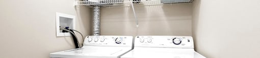 Elizabeth Gardens in Edmonton, AB insuite laundry includes dryer and washer