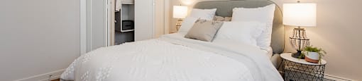 Horizon Towers in Burnaby, BC well lit bedroom with window