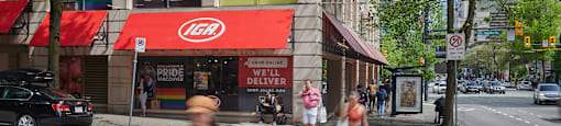IGA Grocery Store nearby Wesley Place Apartments in Vancouver British Columbia