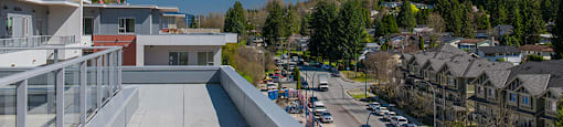 Inlet Glen Apartments in Port Moody, BC view of the neighbourhood from balcony