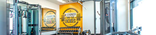 gym weight training area Junction Factory Apartments Toronto ON