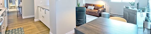 Les Jardins Hauterive in Sherbrooke, QC open concept dining room