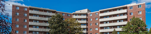 Exterior of building 1430 at Lorneville Apartments in Cornwall, ON