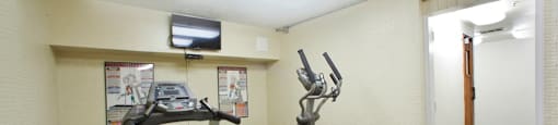 Market Street Apartments Gym with Elliptical and treadmill in Hamilton, ON