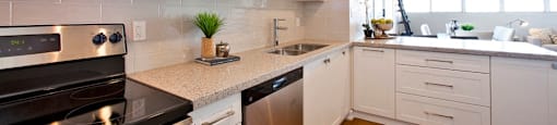 Market Street Kitchen with stainless steel appliances in Hamilton, ON
