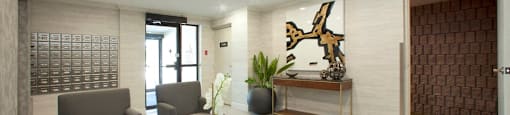 Marlan Towers stylish lobby in Owen Sound, ON