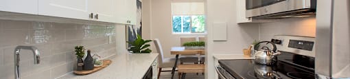 Millside Apartments in Milton, ON kitchen with stainless steel appliances
