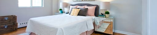 Millside Tower spacious bedroom in Milton, ON