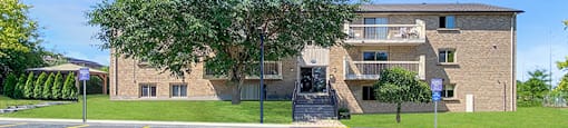 The rental office building, located at 232 Moira Street East, for Moira Apartments in Belleville, ON