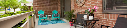 Northgate Towers charming balcony in Woodstock, ON
