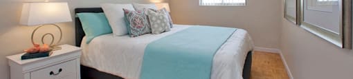 Northumberland Place large bedroom with hardwood flooring in Port Hope, ON