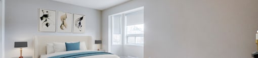 spacious bedroom at Oakdale Heights in St. Catharines Ontario