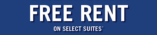A promotional image for a limited time offer of one month free rent on select suites from Realstar.