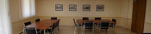 Pickering Towers social room with tables and chairs in Amherstburg, ON