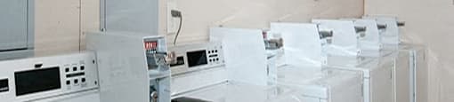 Kensington Apartments shared laundry room in Brockville, ON