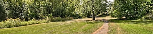 Walking trail that runs next to Brockville Apartments in Brockville Ontario