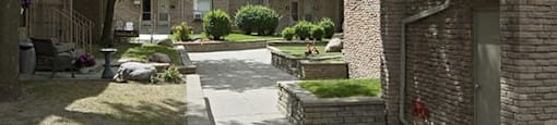 Carriage Hill in Oshawa, ON walkway to townhome complex