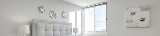 Victoria Place bright, spacious bedroom with hard surface flooring in Saskatoon, SK