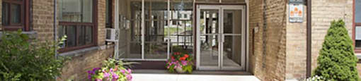 Berry Road in Etobicoke, ON  Organic entrance areas with wall windows for sunlight