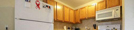 Garden Court kitchen with fridge, stove and dishwasher in Windsor, ON