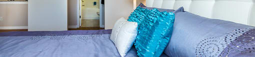 Beacon Heights in Calgary, AB bedroom with walk-in closet and ensuite bathroom