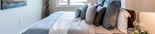 Giroux Estates in St. Albert, AB well lit bedroom