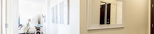 Giroux Estates in St. Albert, AB entrance to suite with luxury vinyl flooring throughout
