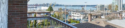 Shoreview in North Vancouver, BC Balcony with view of the waterfront