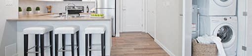 Summerhill Place in Nanaimo, BC suite includes insuite laundry with washer and dryer