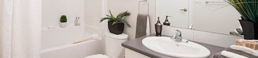 Summerhill Place in Nanaimo, BC bathroom with full sized bath tub