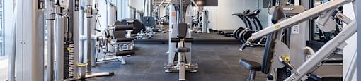 The Taunton Apartments fully equipped fitness facility in Oakville, ON