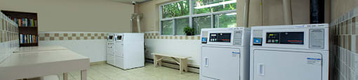 Park Towers Apartments on-site laundry located on each floor in 55 Carfrae building in London, ON