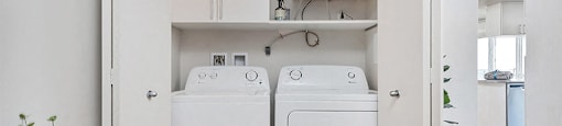 In-suite laundry at Axial Towers