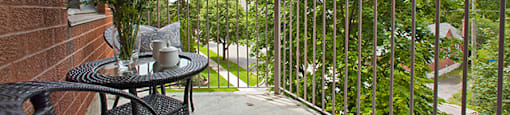 Regency Place balcony in Whitby, ON
