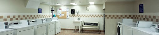 Regency Place on-site laundry facility in Whitby, ON