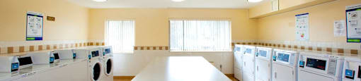 Regency Towers on-site laundry facility in St. Catherines, ON