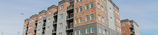 exterior of building at Rittenhouse Apartments in Kitchener Ontario