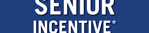 A blue poster with the text