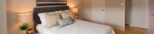 Silvercreek Towers in Georgetown, ON bedroom with hardwood flooring