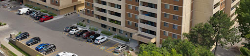 Exterior of buildings at Silvercreek Towers in Georgetown, ON