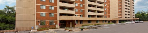 Silvercreek Towers in Georgetown, ON exterior of both buildings