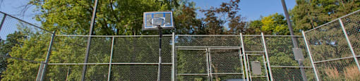 Somerset Place outdoor basketball court in London, ON
