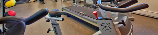 Somerset Place fitness center with equipment in London, ON