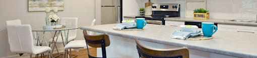 Southwood Apartments in Guelph, ON open concept kitchen and dining room