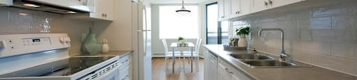 Springbank Apartments in London, ON kitchen with upgraded kitchen cabinets