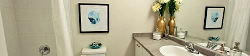 St. Lawrence Village in St. Catharines, ON Bathroom with full sized bathtub