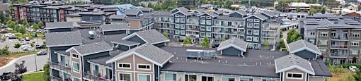 Summerhill Place in Nanaimo, BC drone image of building